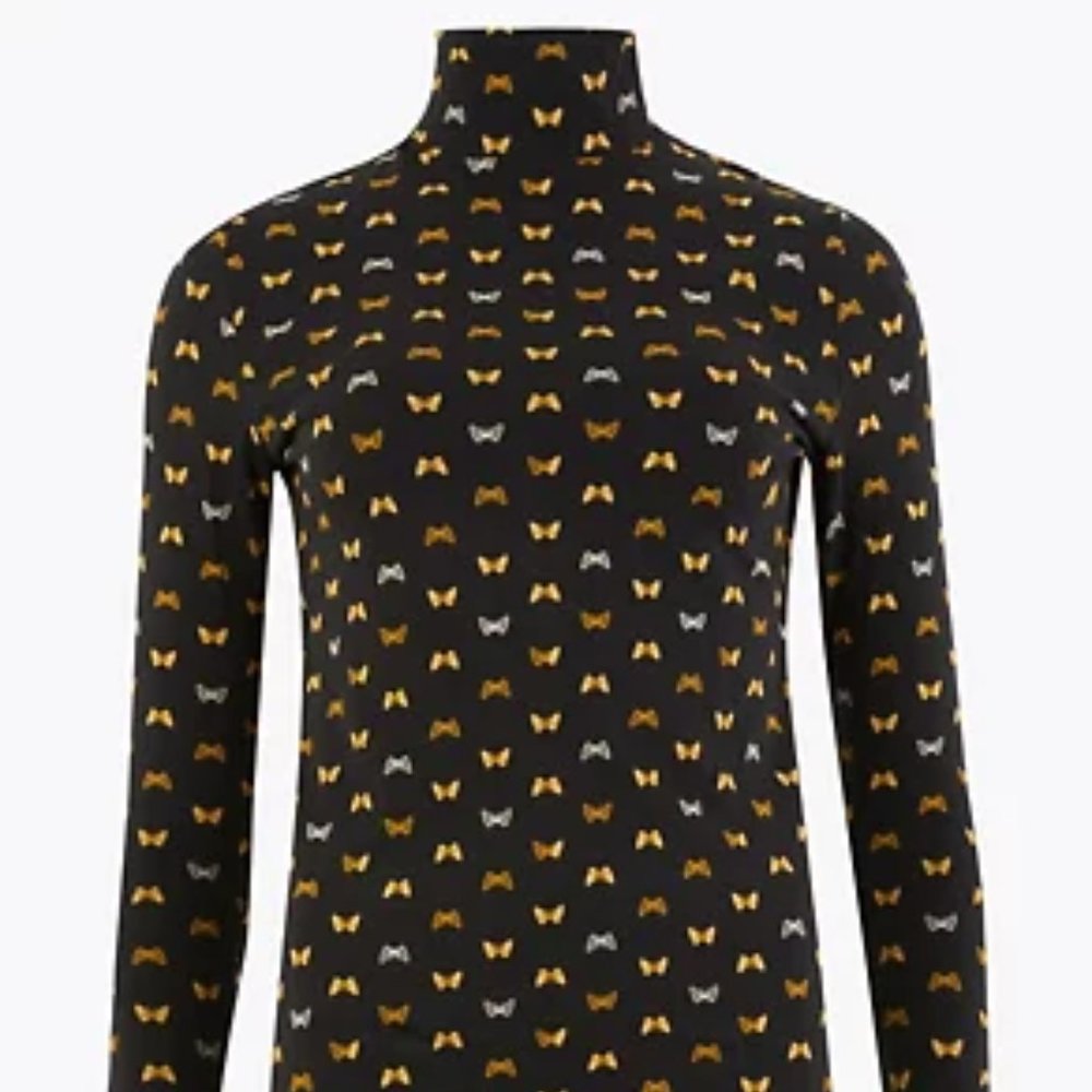 One of a Kind: Butterfly Print Cotton Top